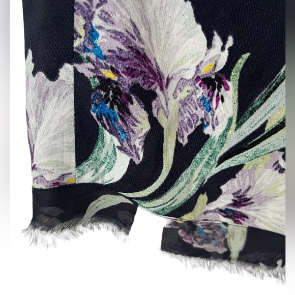 Club Monaco Floral Pencil Skirt Adamaris Iris Floral Print Size 10 Medium - Picture 2 of 13